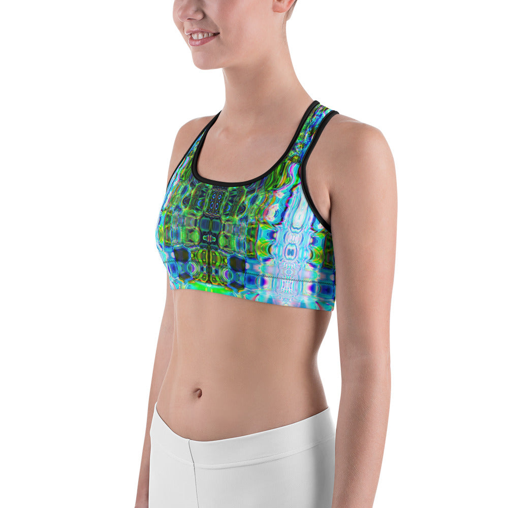 Psychedelic Rave Sports Bra