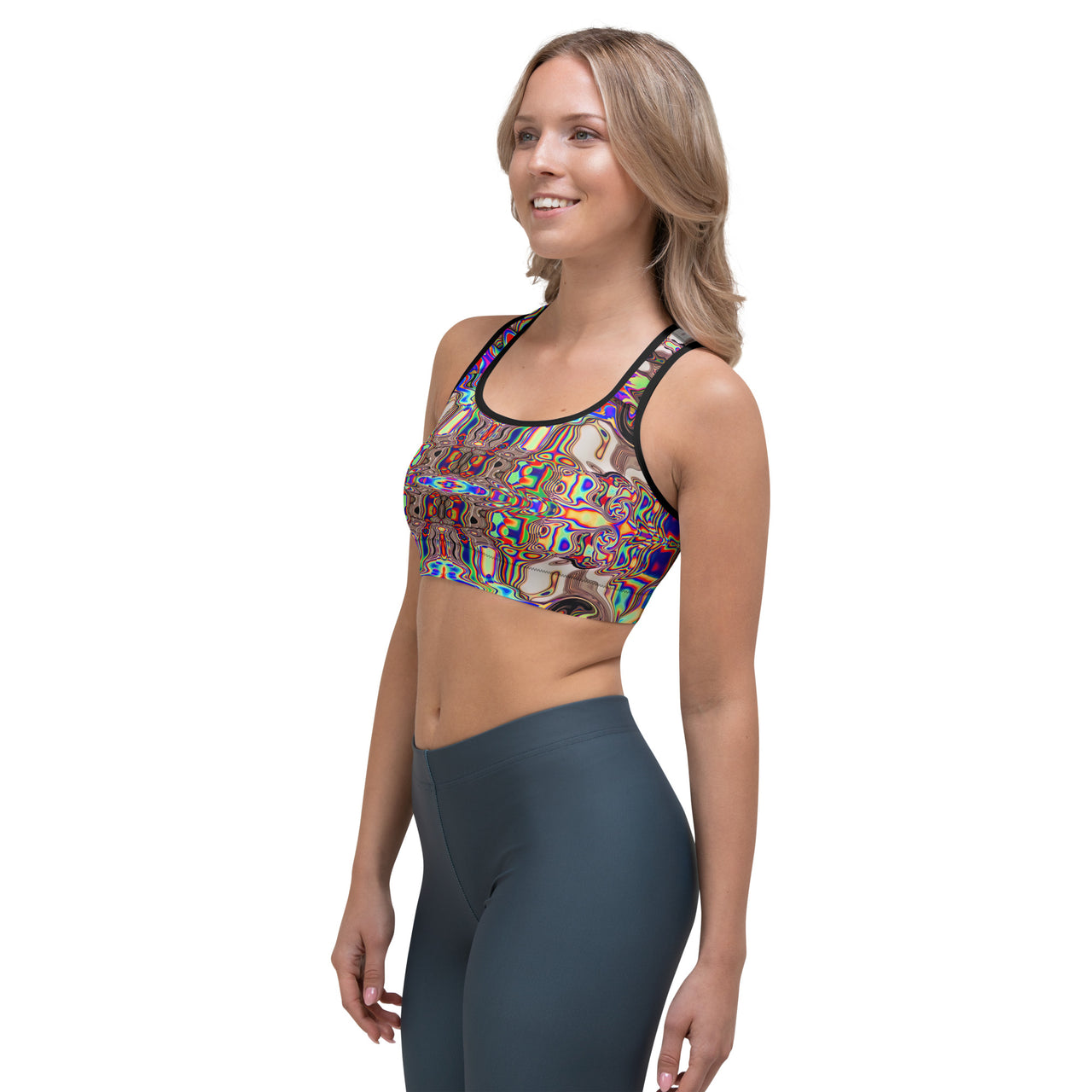 Psychedelic Rave Sports Bra