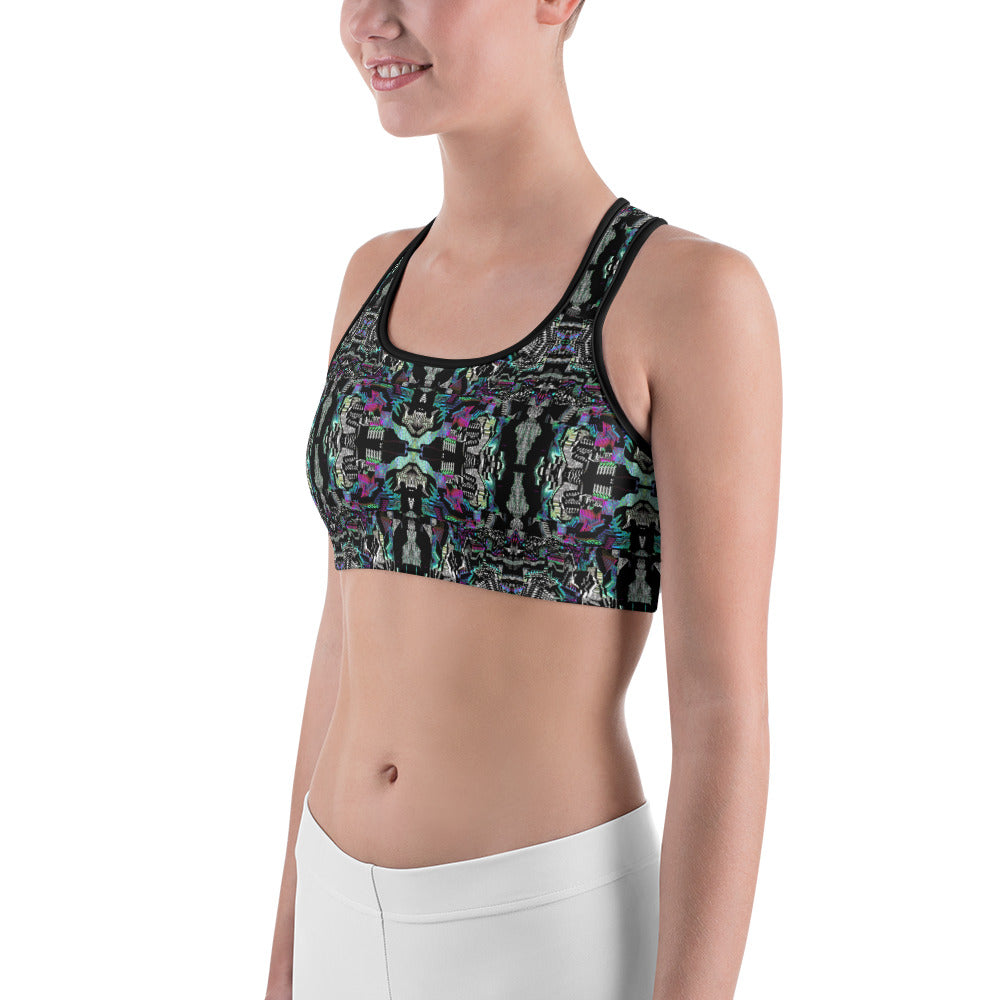 Psychedelic Rave Sports Bra