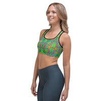 Thumbnail for Psychedelic Rave Sports Bra