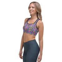 Thumbnail for Psychedelic Rave Sports Bra