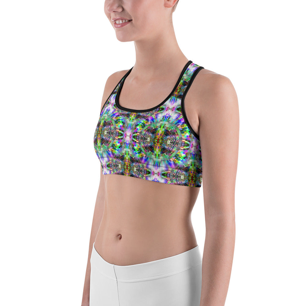 Psychedelic Rave Sports Bra