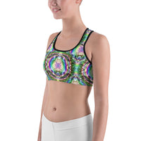 Thumbnail for Psychedelic Rave Sports Bra