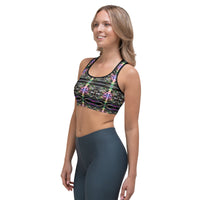 Thumbnail for Psychedelic Rave Sports Bra