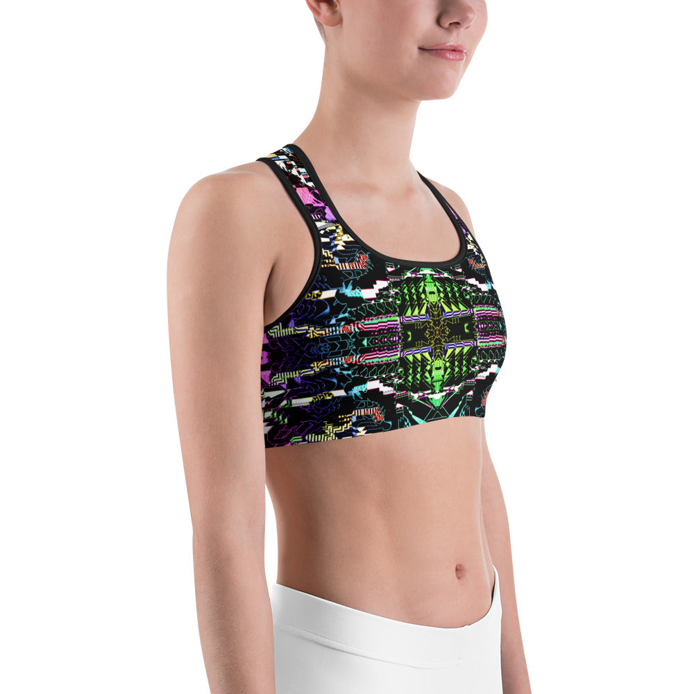 Psychedelic Rave Sports Bra