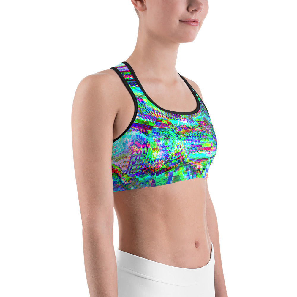 Psychedelic Rave Sports Bra