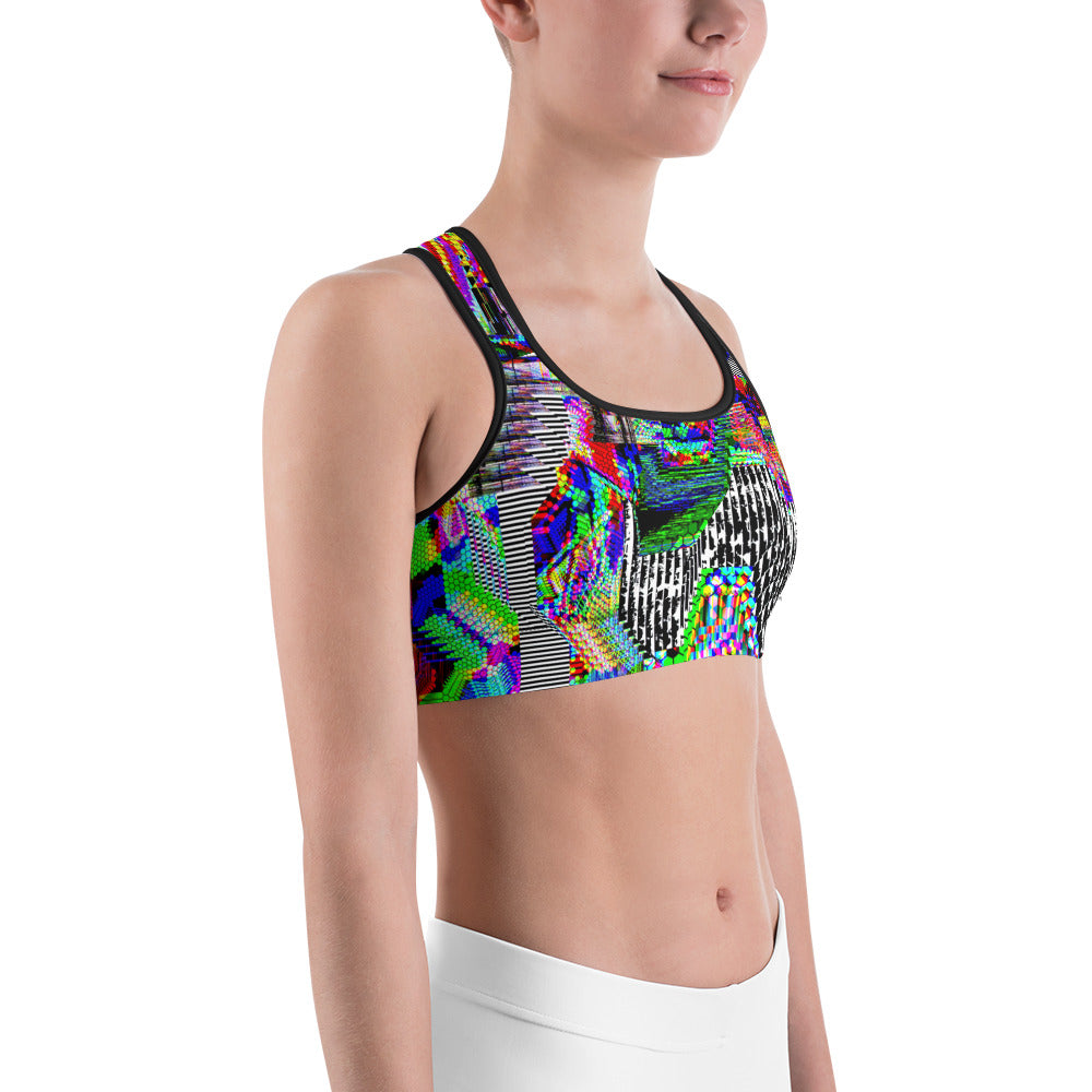 Psychedelic Rave Sports Bra