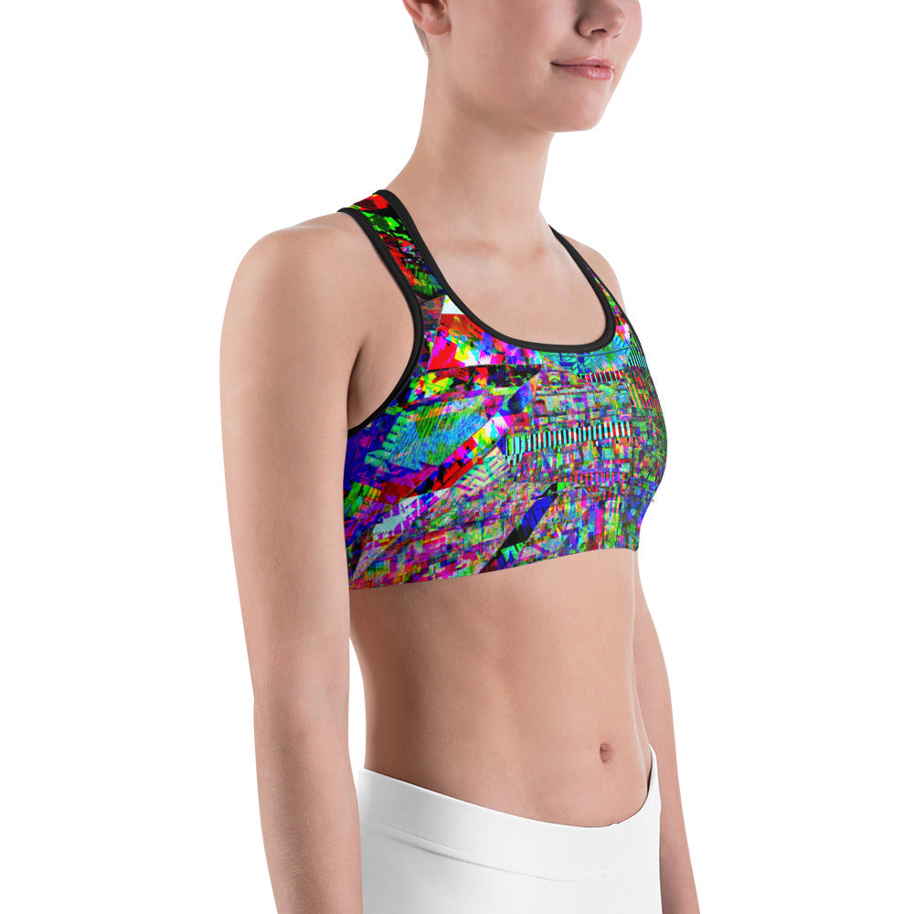 Psychedelic Rave Sports Bra