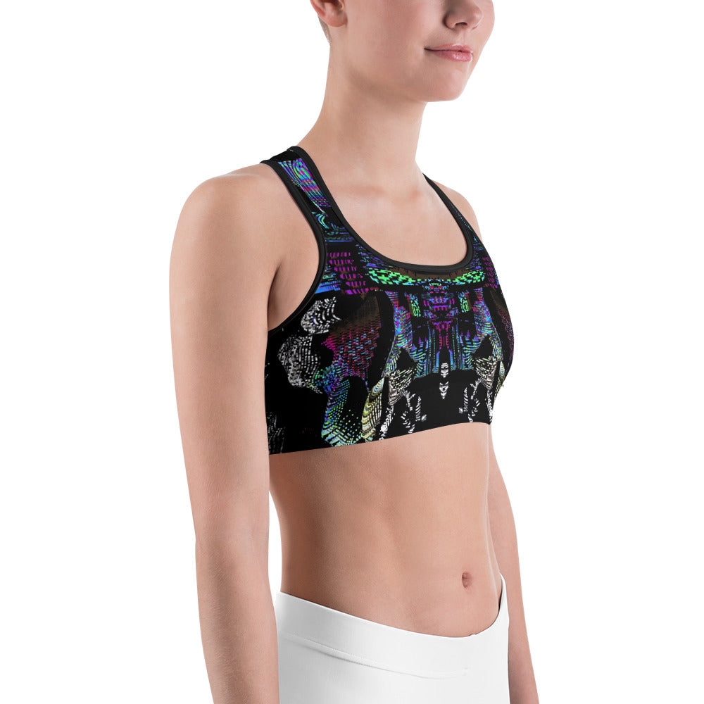 Psychedelic Rave Sports Bra