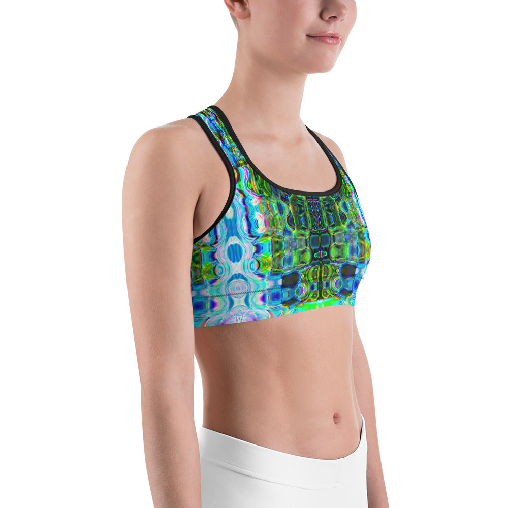 Psychedelic Rave Sports Bra