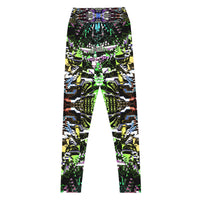 Thumbnail for Psychedelic Visionary Art Futuristic Psytrance Rave Leggings