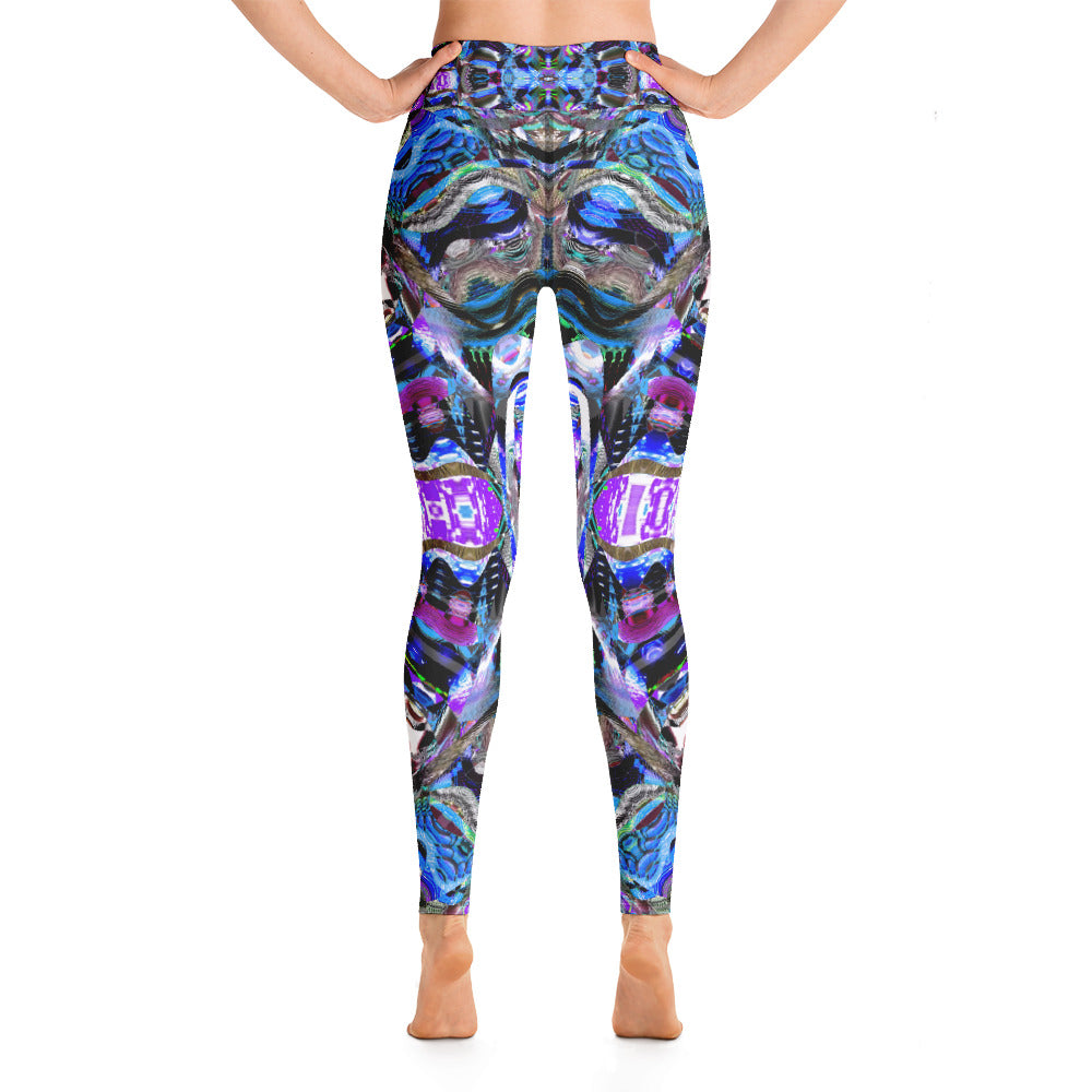 Psychedelic Visionary Art Futuristic Psytrance Rave Leggings