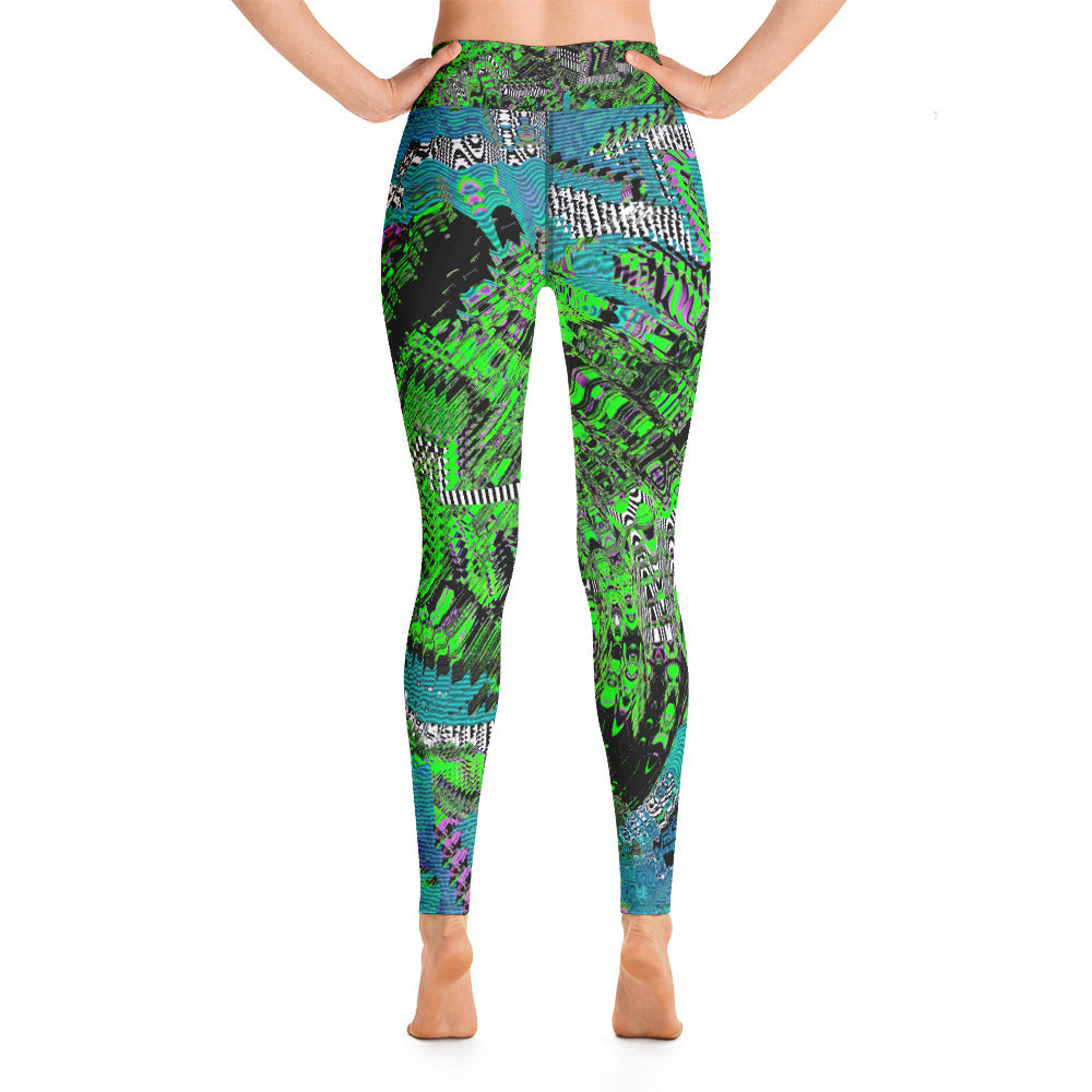 Psychedelic Visionary Art Futuristic Rave Leggings