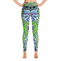 Thumbnail for Psychedelic Visionary Art Futuristic Rave Leggings