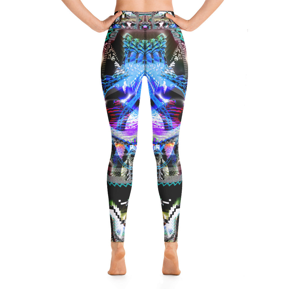 Psychedelic Visionary Art Futuristic Rave Leggings