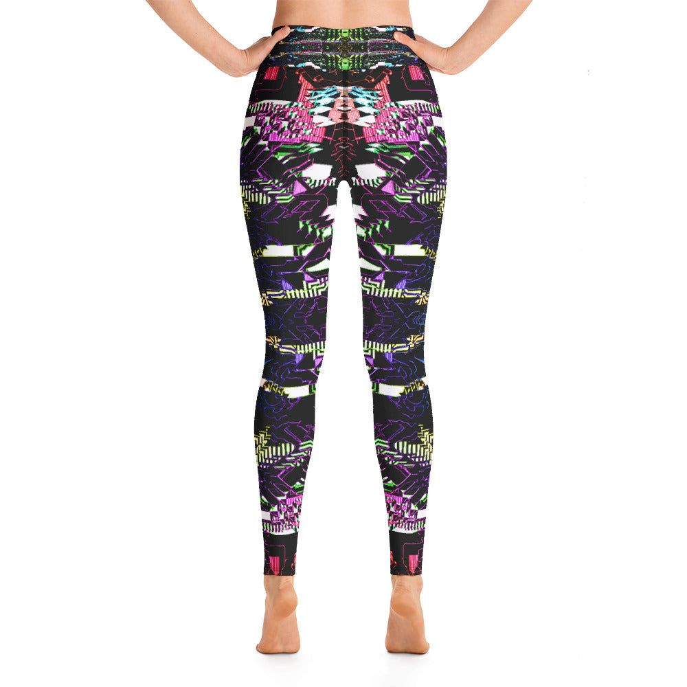 Psychedelic Visionary Art Futuristic Rave Leggings