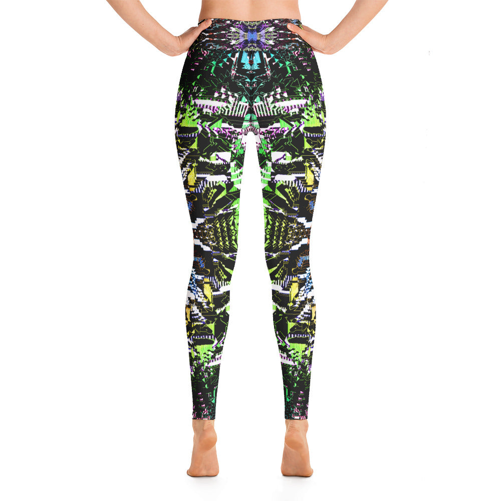 Psychedelic Visionary Art Futuristic Rave Leggings