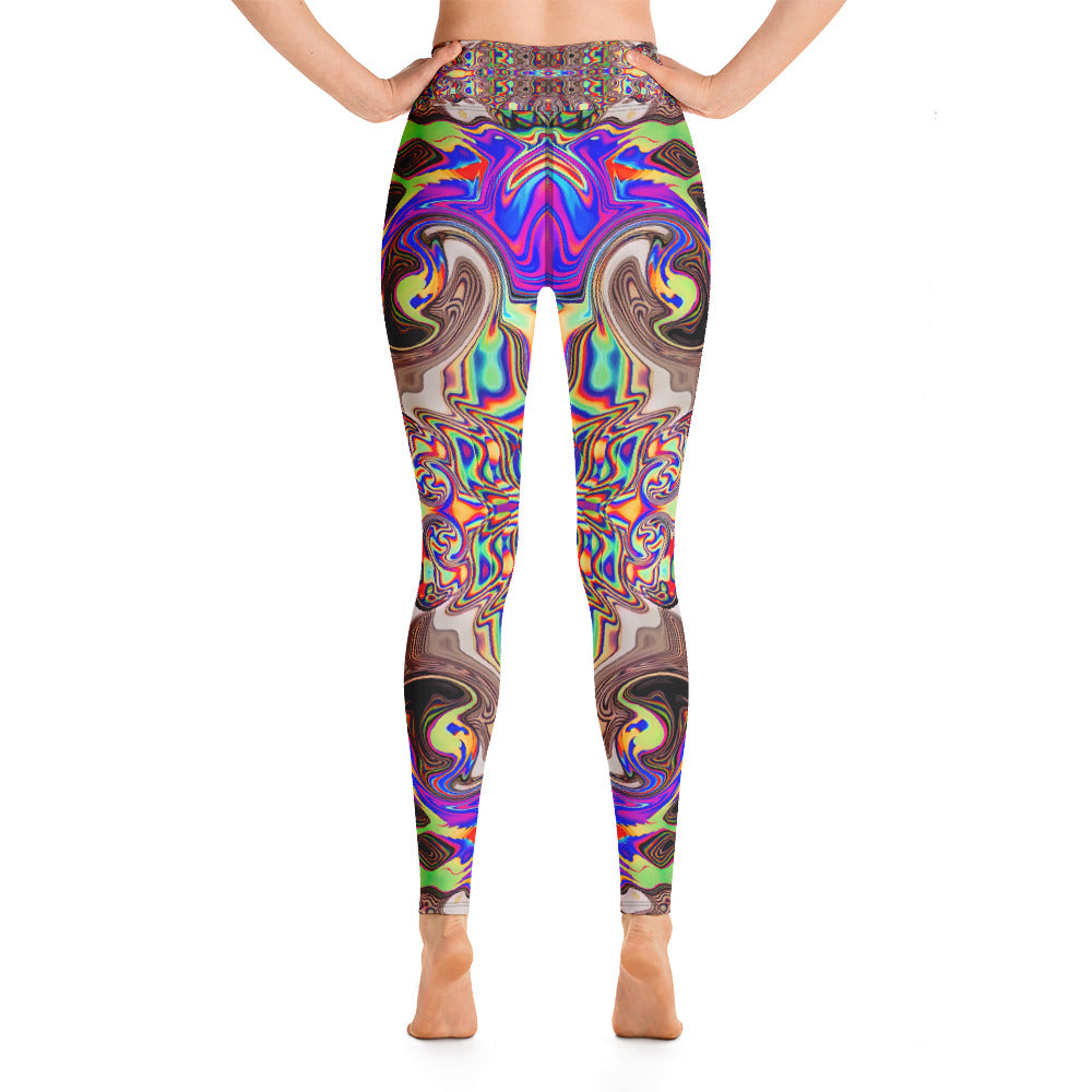 Psychedelic Visionary Art Futuristic Rave Leggings