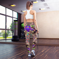 Thumbnail for Psychedelic Visionary Art Futuristic Rave Leggings