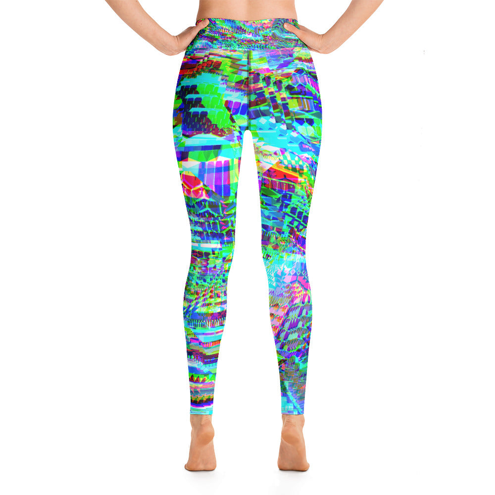 Psychedelic Visionary Art Futuristic Rave Leggings