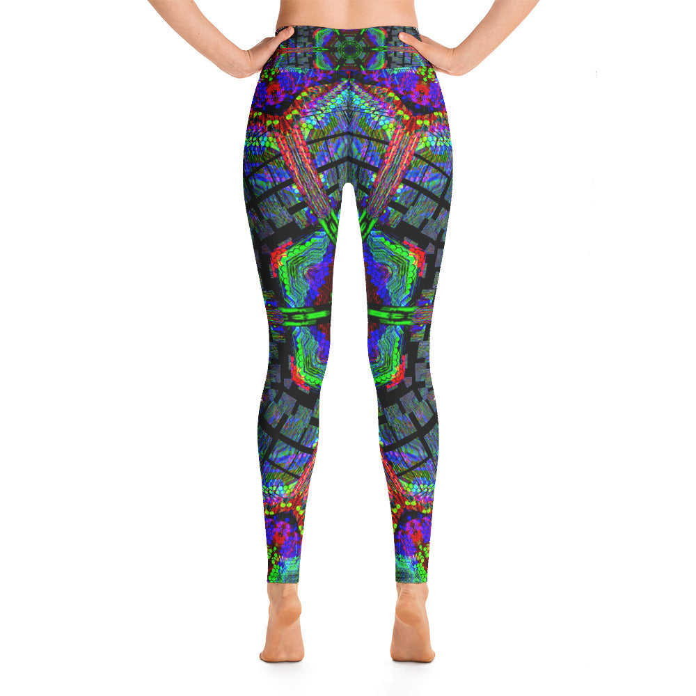 Psychedelic Visionary Art Futuristic Rave Leggings