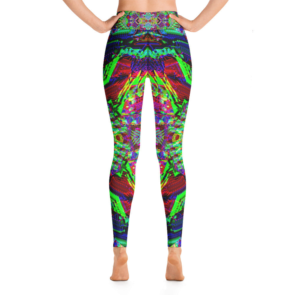 Psychedelic Visionary Art Futuristic Rave Leggings