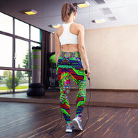 Thumbnail for Psychedelic Visionary Art Futuristic Rave Leggings