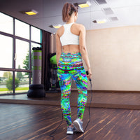 Thumbnail for Psychedelic Visionary Art Futuristic Rave Leggings