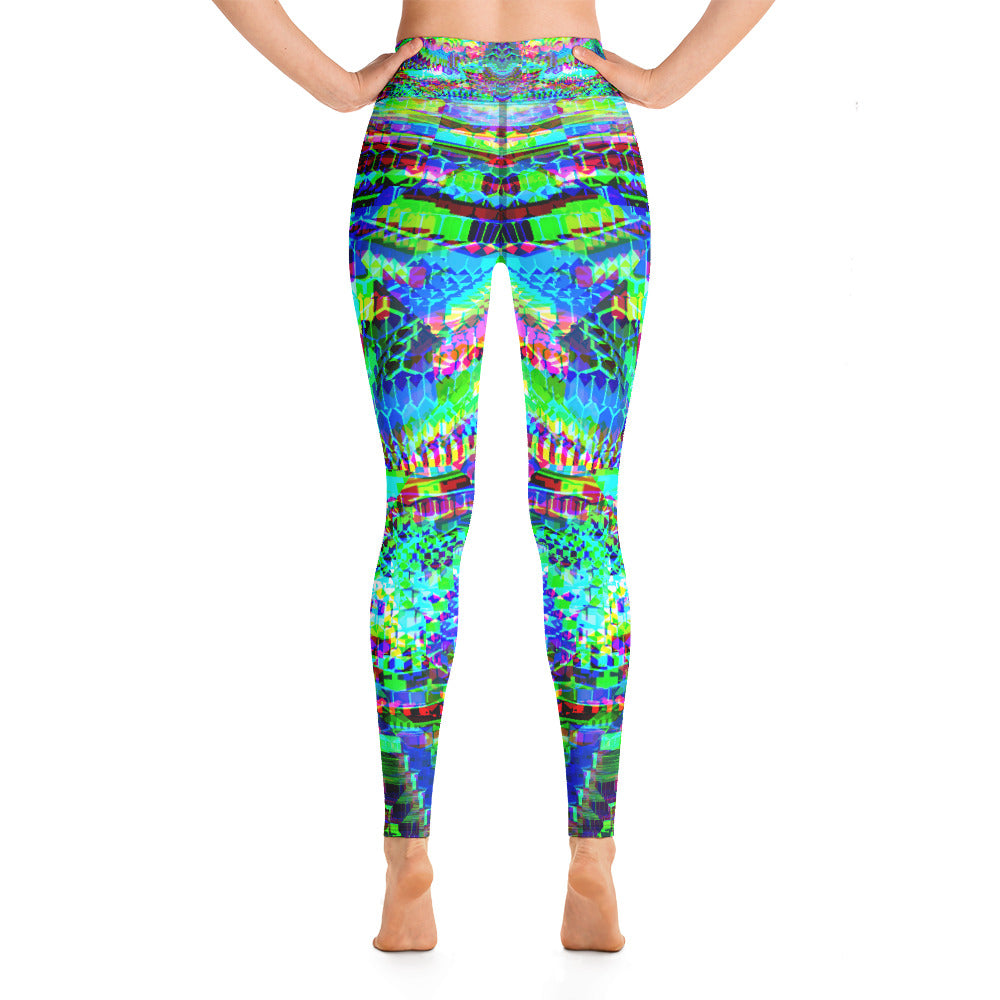 Psychedelic Visionary Art Futuristic Rave Leggings