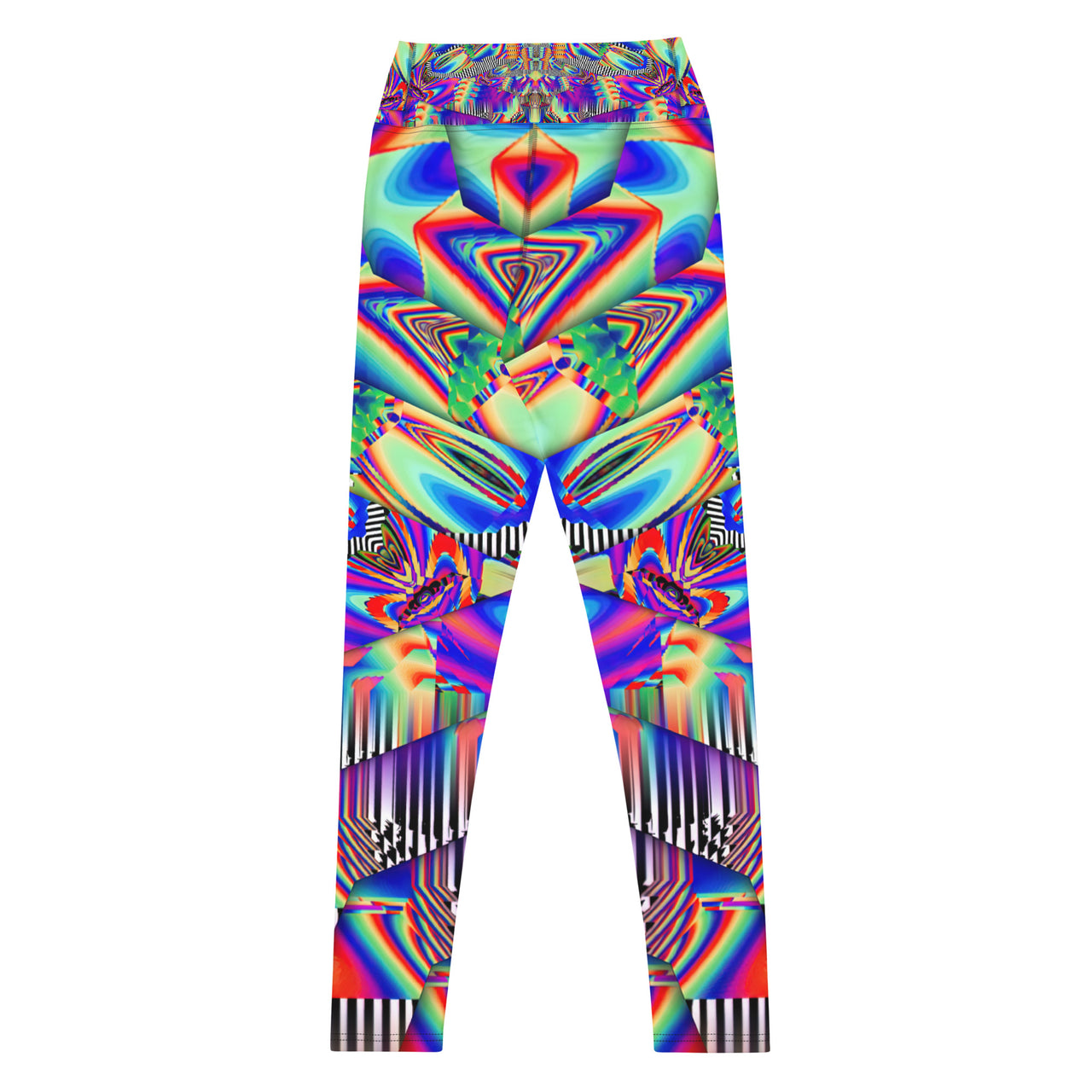 Psychedelic Visionary Art Futuristic Psytrance Rave Leggings