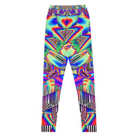 Thumbnail for Psychedelic Visionary Art Futuristic Psytrance Rave Leggings