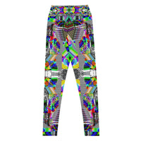 Thumbnail for Psychedelic Visionary Art Futuristic Psytrance Rave Leggings