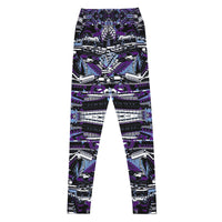 Thumbnail for Psychedelic Visionary Art Futuristic Psytrance Rave Leggings