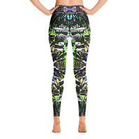 Thumbnail for Psychedelic Visionary Art Futuristic Psytrance Rave Leggings