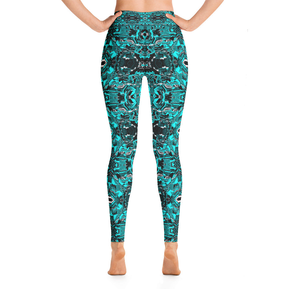 Psychedelic Visionary Art Futuristic Psytrance Rave Leggings