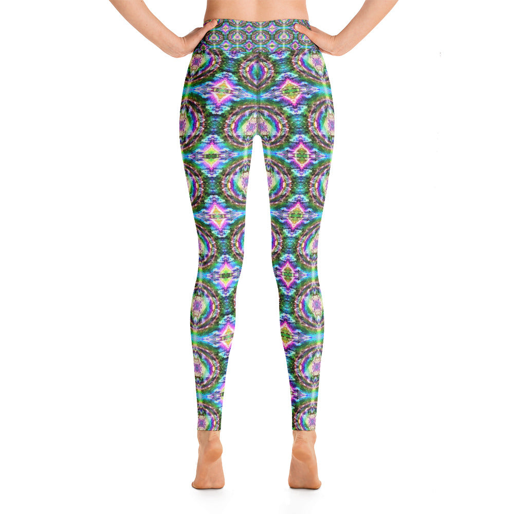 Psychedelic Visionary Art Futuristic Psytrance Rave Leggings