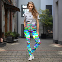 Thumbnail for Psychedelic Visionary Art Futuristic Psytrance Rave Leggings