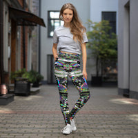 Thumbnail for Psychedelic Visionary Art Futuristic Psytrance Rave Leggings