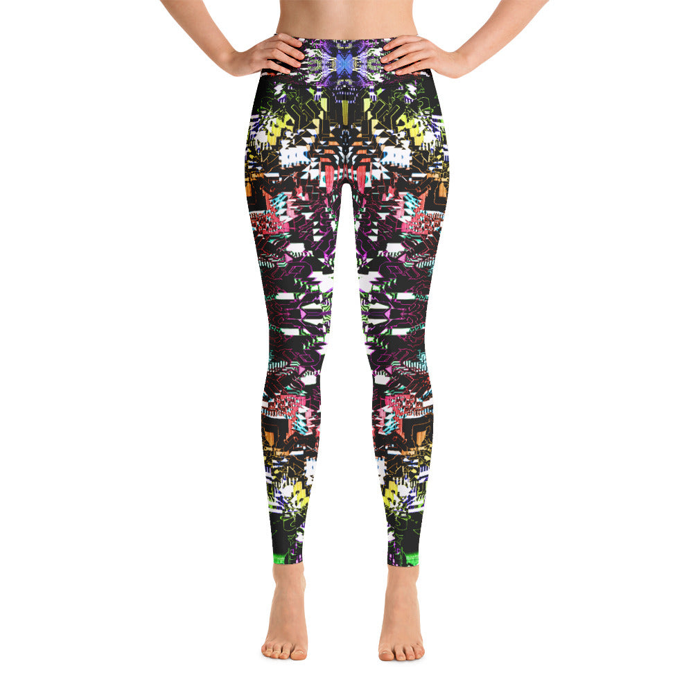 Psychedelic Visionary Art Futuristic Psytrance Rave Leggings