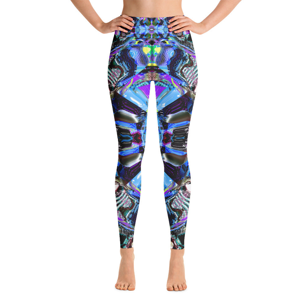 Psychedelic Visionary Art Futuristic Psytrance Rave Leggings