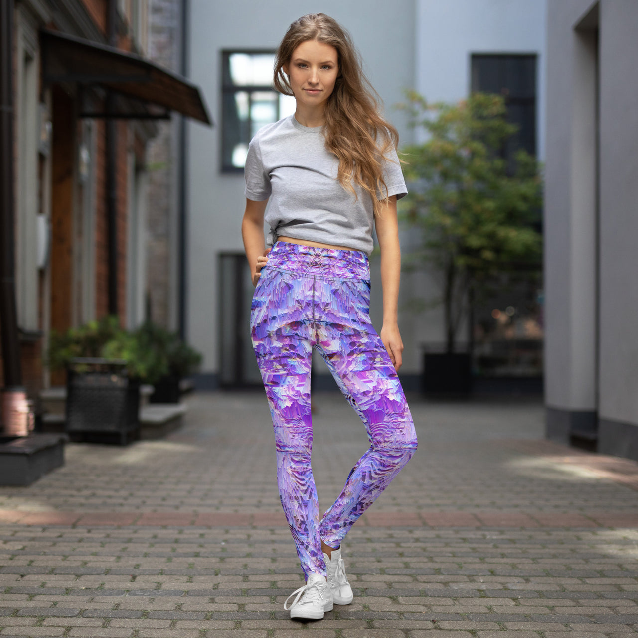 Psychedelic Visionary Art Futuristic Rave Leggings