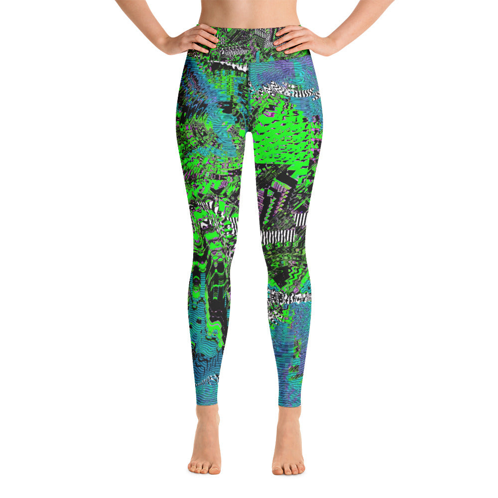 Psychedelic Visionary Art Futuristic Rave Leggings