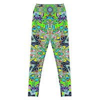 Thumbnail for Psychedelic Visionary Art Futuristic Rave Leggings