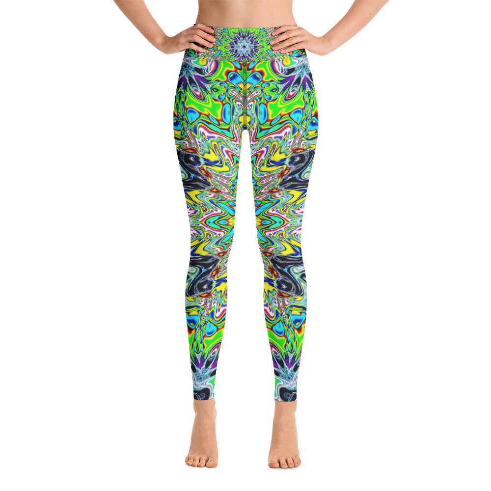 Psychedelic Visionary Art Futuristic Rave Leggings