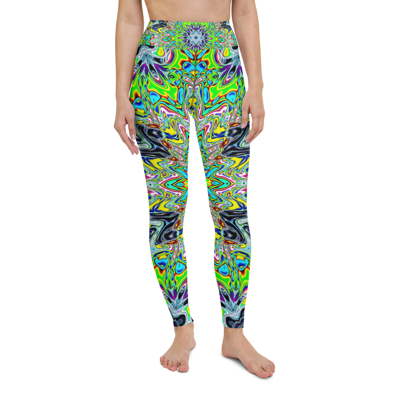 Psychedelic Visionary Art Futuristic Rave Leggings