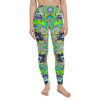 Thumbnail for Psychedelic Visionary Art Futuristic Rave Leggings