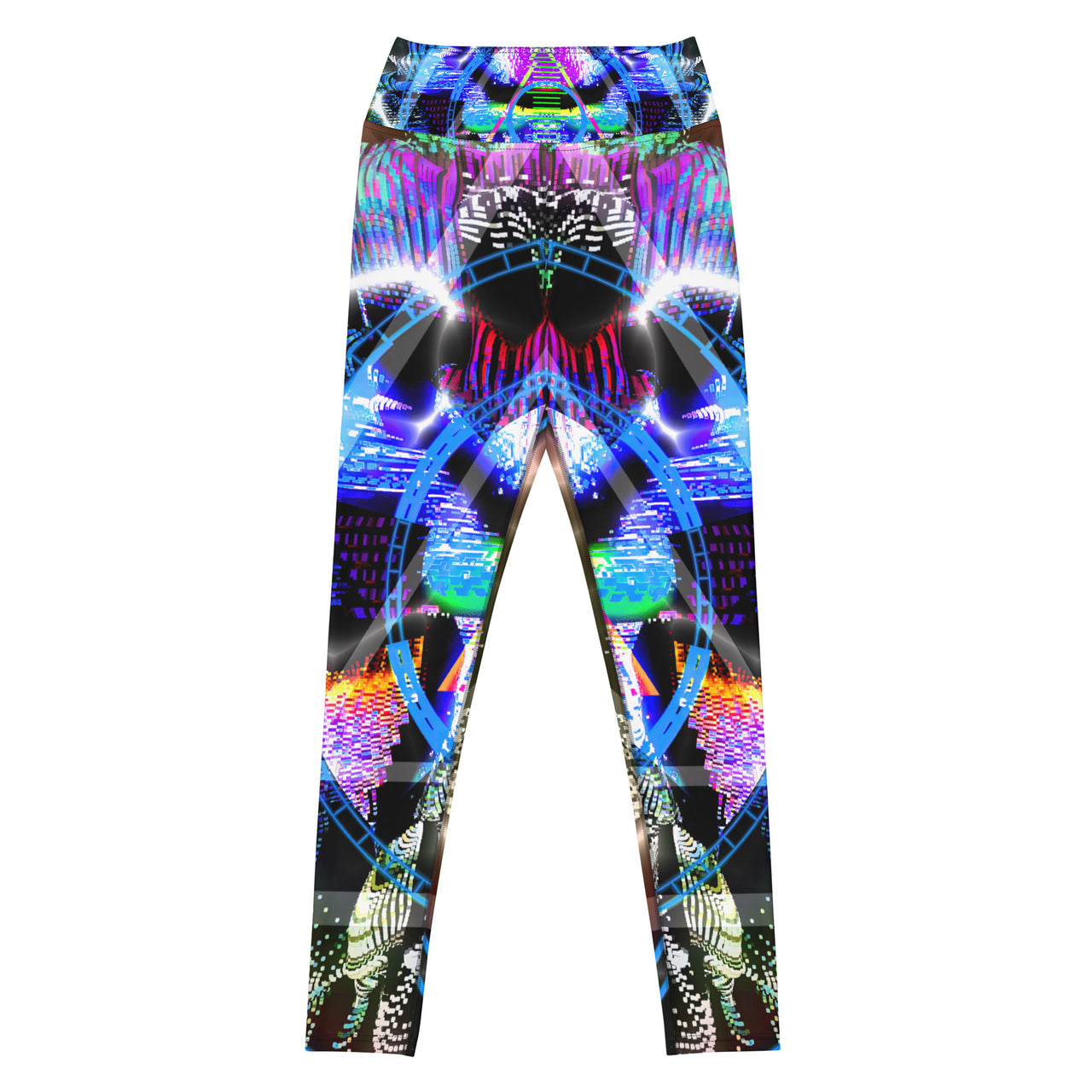 Psychedelic Visionary Art Futuristic Rave Leggings