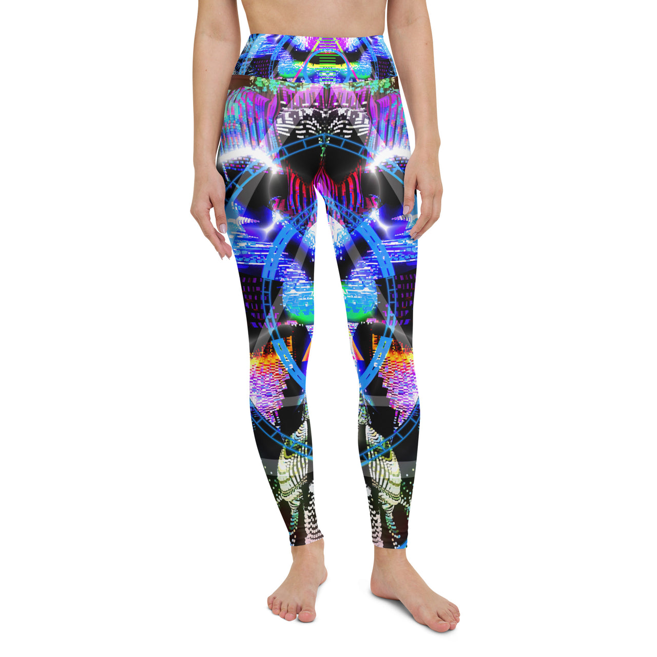 Psychedelic Visionary Art Futuristic Rave Leggings