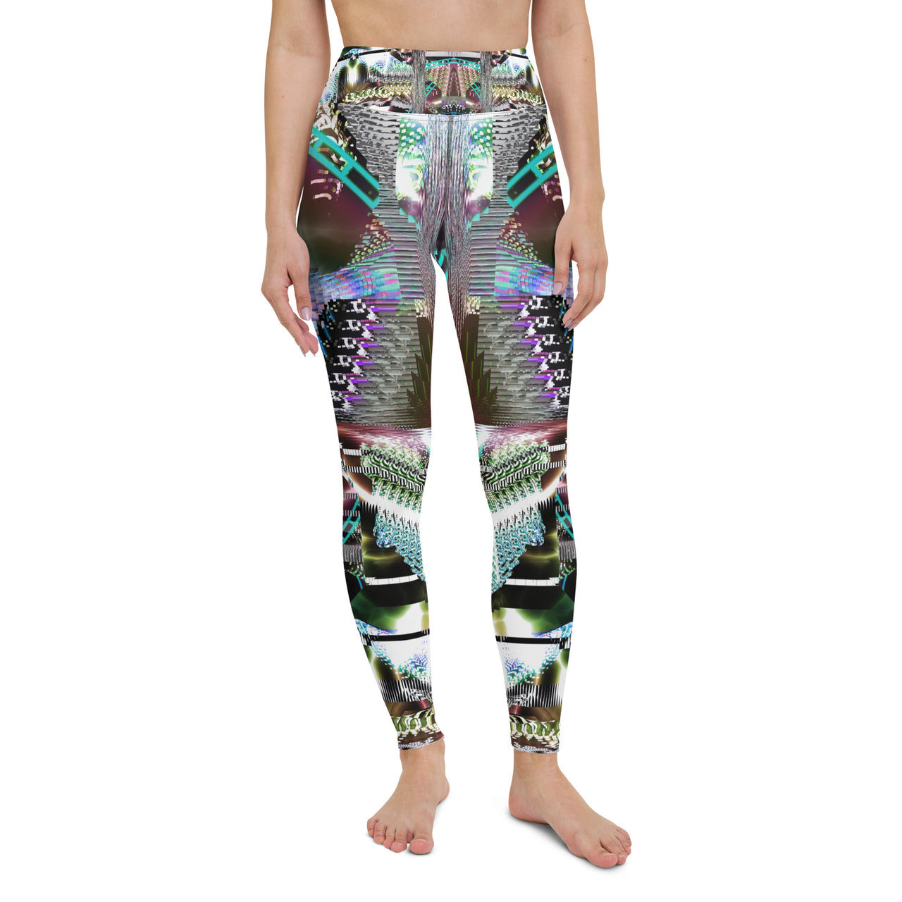 Psychedelic Visionary Art Futuristic Rave Leggings