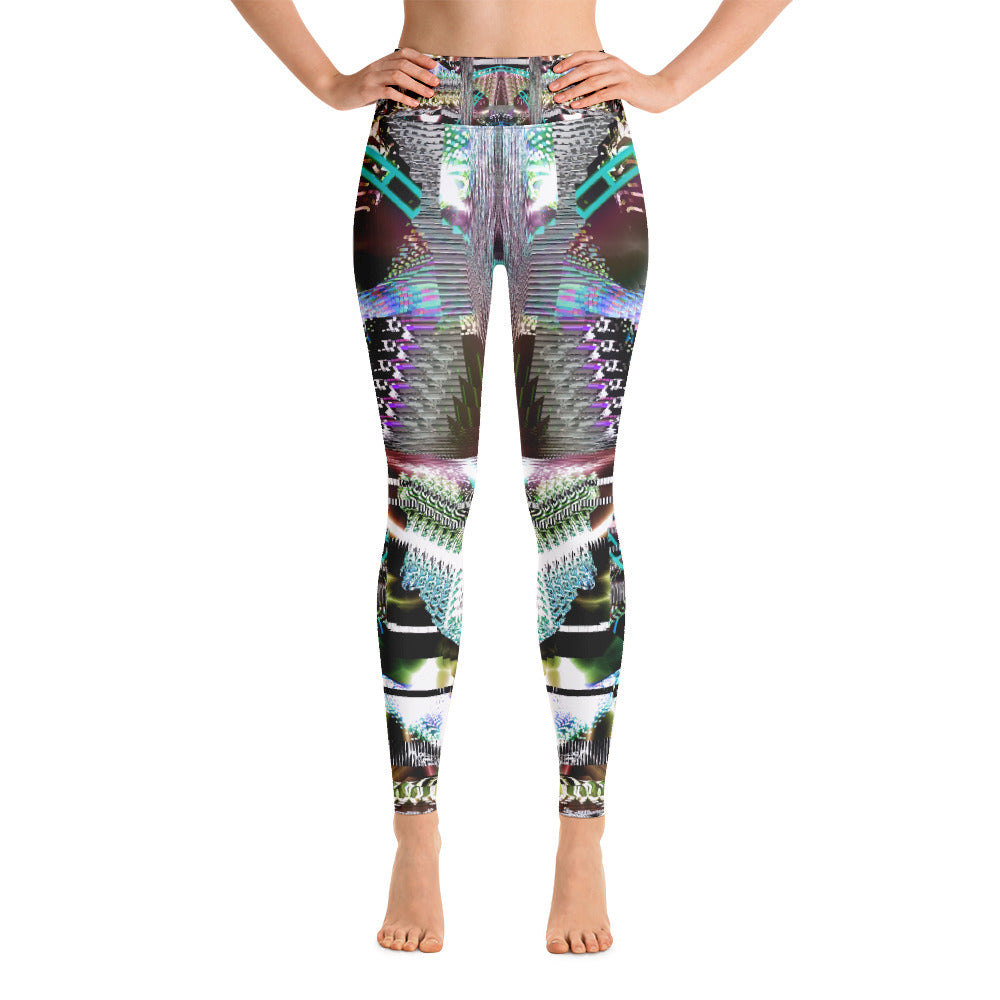 Psychedelic Visionary Art Futuristic Rave Leggings